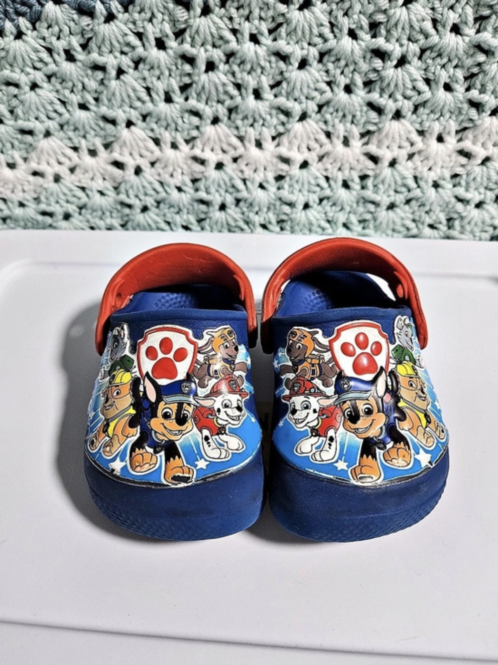 Crocs Disney Paw Patrol Classic Clog Kids Disney Clogs in Blue & Red